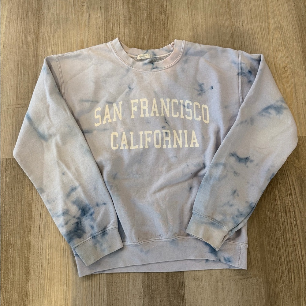 John Galt San Francisco Tie-Dye Crewneck Sweatshirt